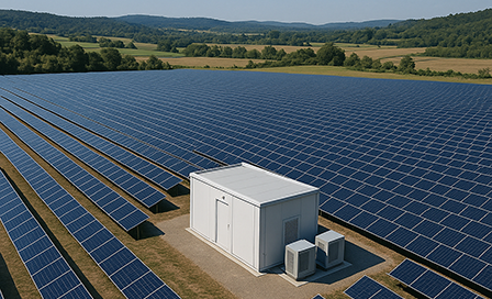 Planta fotovoltaica y parque eólico