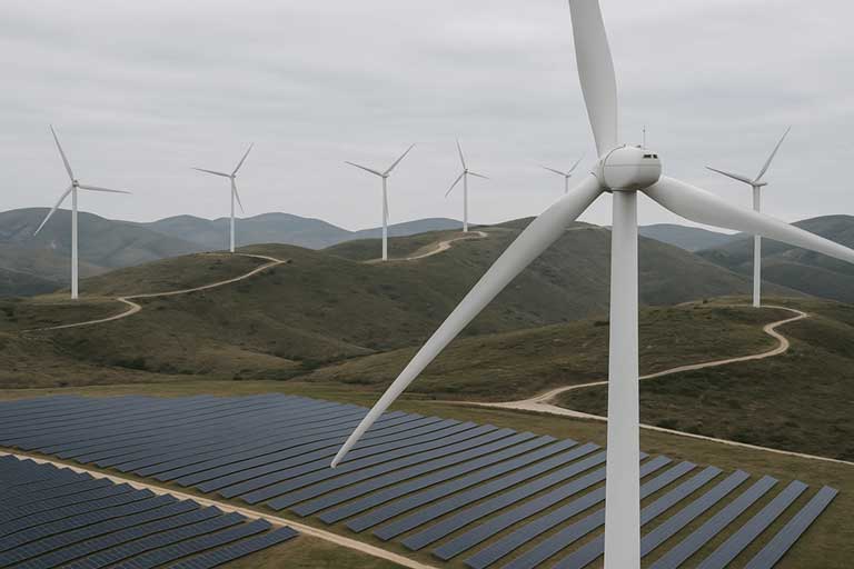 Parques eólicos: plataformas, caminos y conexión civil