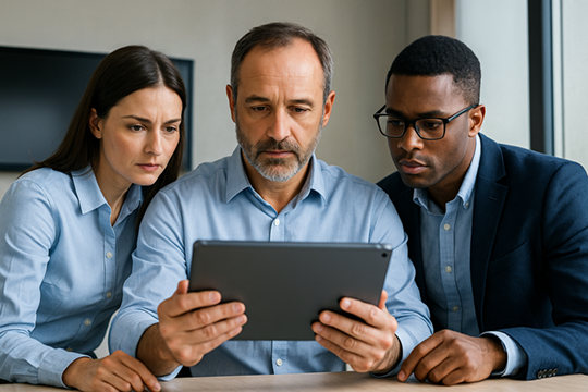 Ingenieros colaborando en el desarrollo de un proyecto